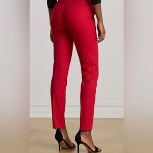 Lauren Ralph Lauren bright red Cotton pants, size 6